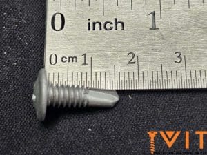 Vít đầu dù 4.8×16mm mạ kẽm đầu vành rộng, 1000h phun muối